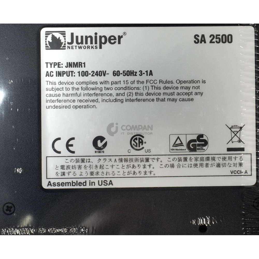 SA-2500 JUNIPER SA2500 SECURE ACCESS BASE SYSTEM